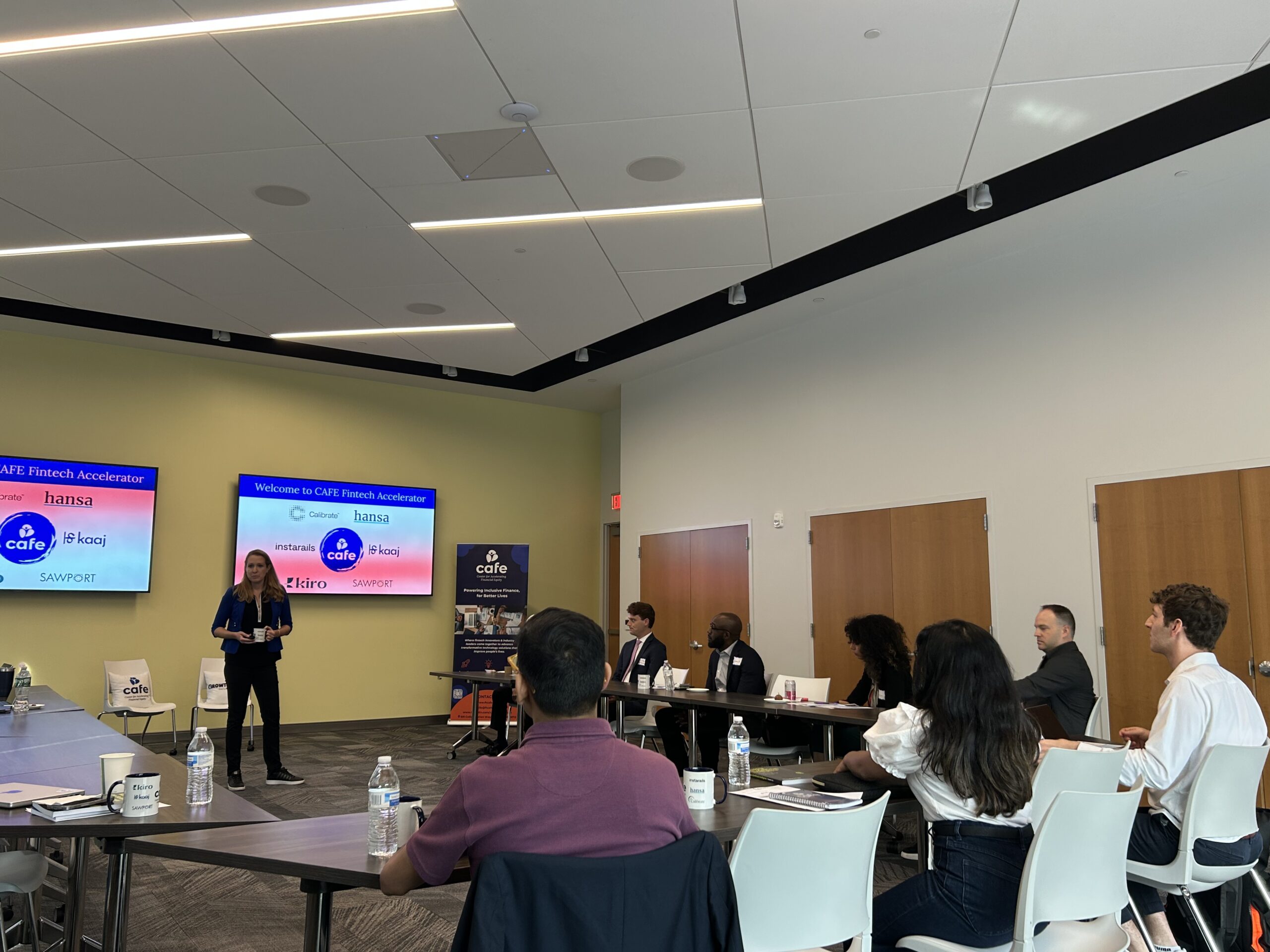 Fintech Cohorts discussing about financial inclusion and wellness solutions for low to moderate income (LMI) communities. CAFE unites fintech startups to support fintech innovation, accelerated technologies and partnerships